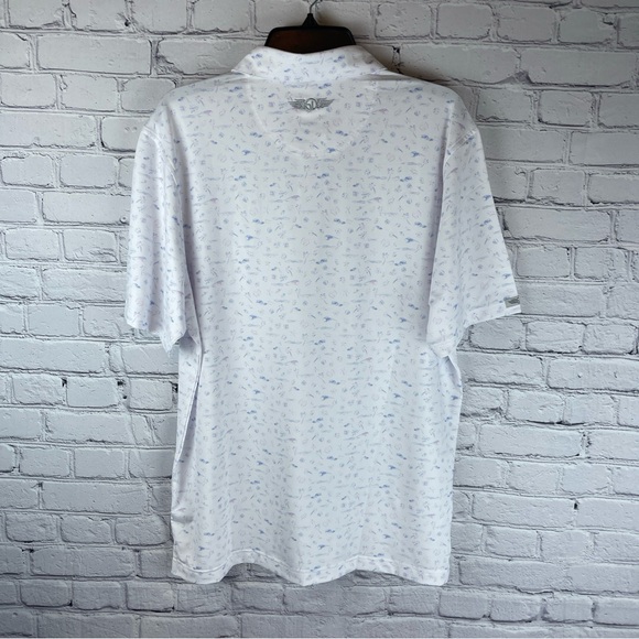 Straight Down Shirt Men’s Medium Short Sleeve Golf Polo‎ Floral AOP Hawaiian - Picture 7 of 10